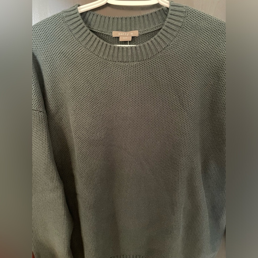 100% Cotton Hunter Green Sweater